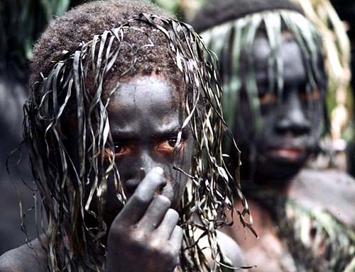 photo image of two boys in PNG