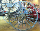 1854 hand drawn hose cart wheel