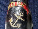 ca. 1860 leather helmet front