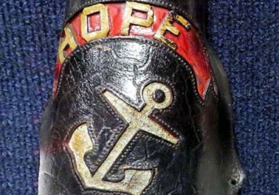 1860 Hope Leather Helmet Front