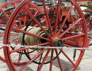 1866 hunneman hose cart wheel