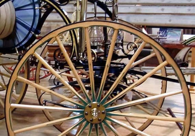 1875 Button Carriage Wheel