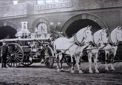1880s Horse Drawn Steamer