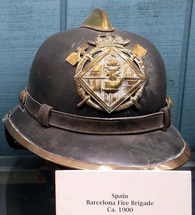 barcelona  spain fire brigade ca. 1900
