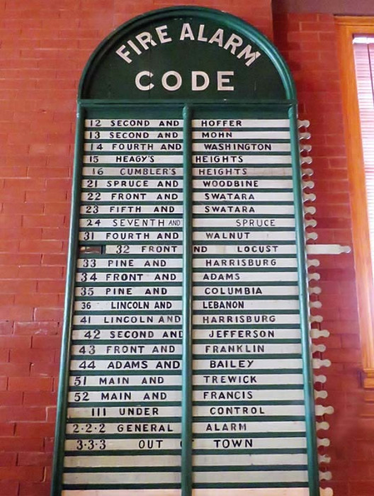 early 1900 s fire alarm codes board