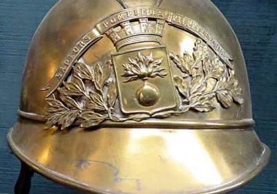 1950 French Fire Helmet