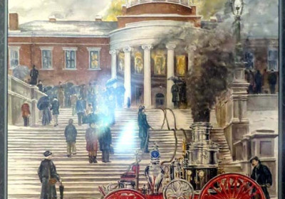 Capital Building on Fire