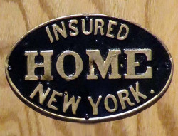 home insurance company  new york city fire mark