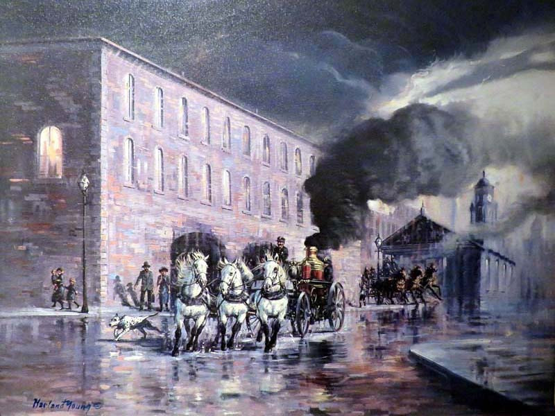 fire fighting artwork