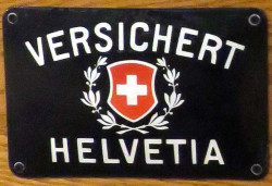 versichert  helvetia fire mark