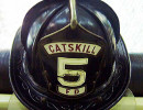 antique fire helmet from the catskill fd