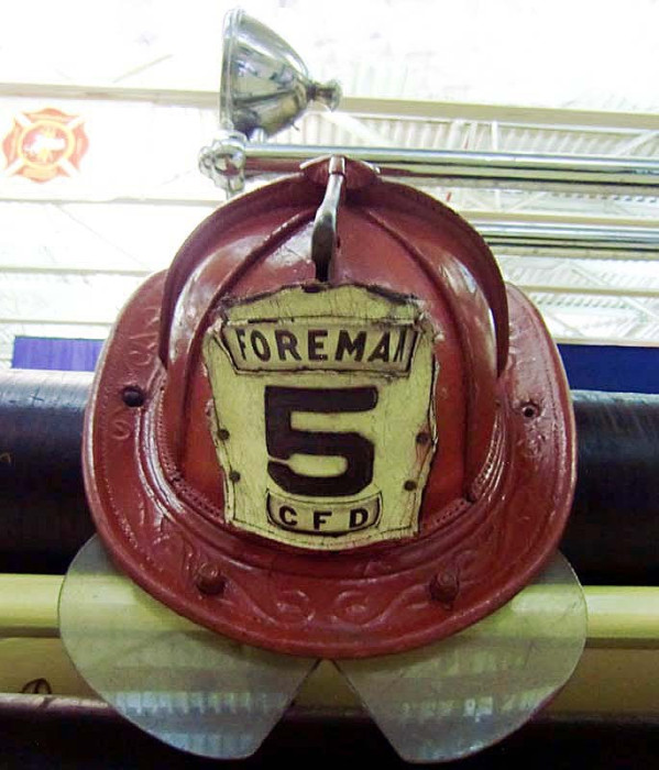 antique fire helmet